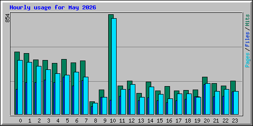 Hourly usage for May 2026