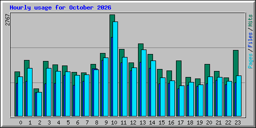 Hourly usage for October 2026
